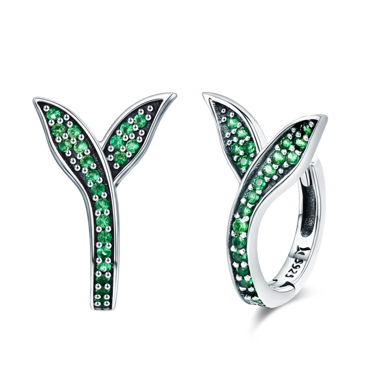 

S925 Sterling Silver Earrings Simple Diamond Bud Earrings