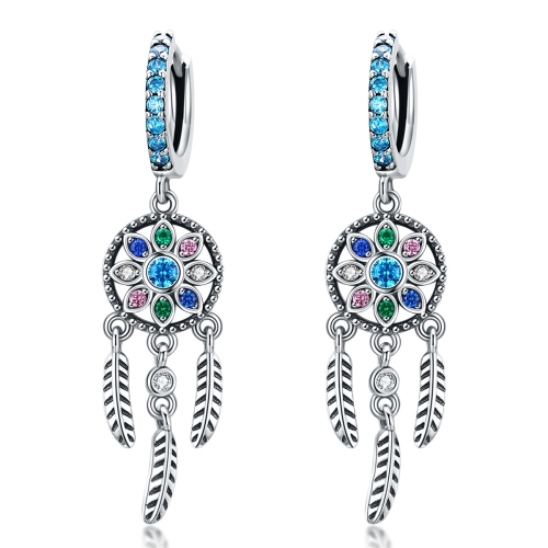 

S925 Sterling Silver Retro Long Tassel Earrings