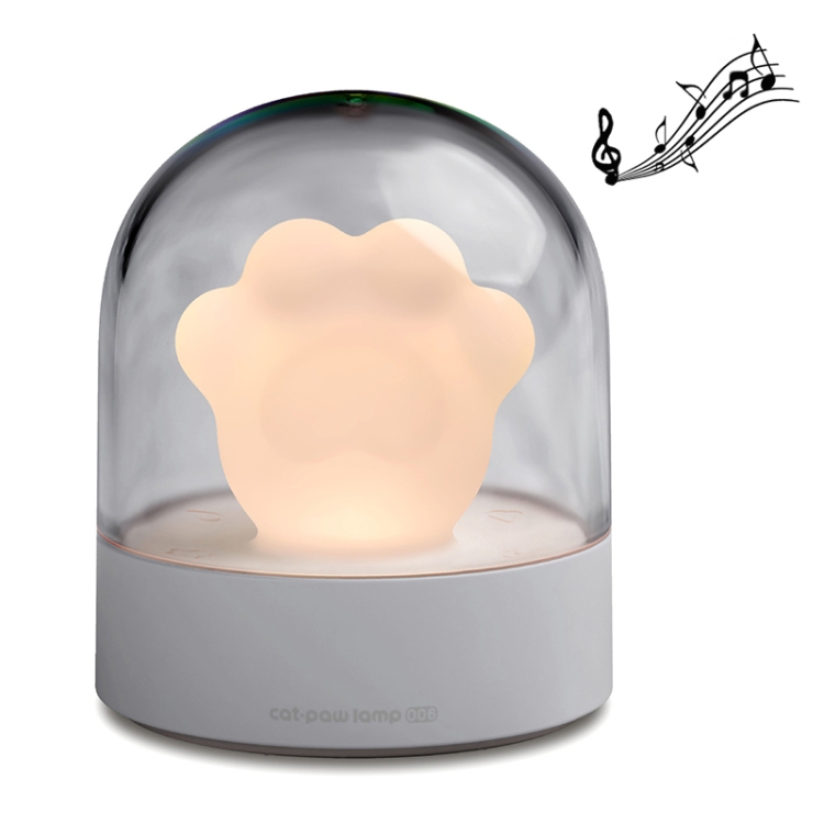 

Creative USB Charging Cat Claw Eye Protection Night Light Music Box(Gray)
