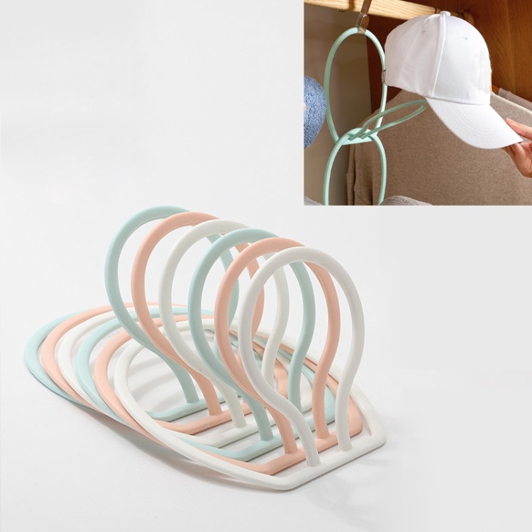 

6 PCS Multifunctional Hat Storage And Drying Rack Behind The Door Dormitory Scarf Bag Hook(Mixed Colors)