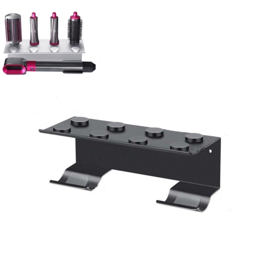 

BUBM HD13 Punch-free Bathroom Shelf Storage Rack for Dyson Curling Irons(Matte Black)