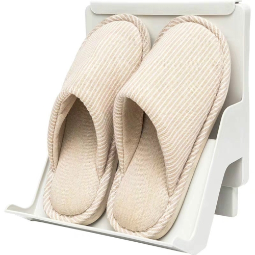 

2 PCS Home Multi-layer Simple And Small Space-saving Shoe Rack(Off-white)