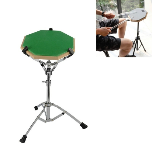 

Dumb Drum Pad Set 12 Inch Drum Set Mute Practice Pad With Stand(Green)