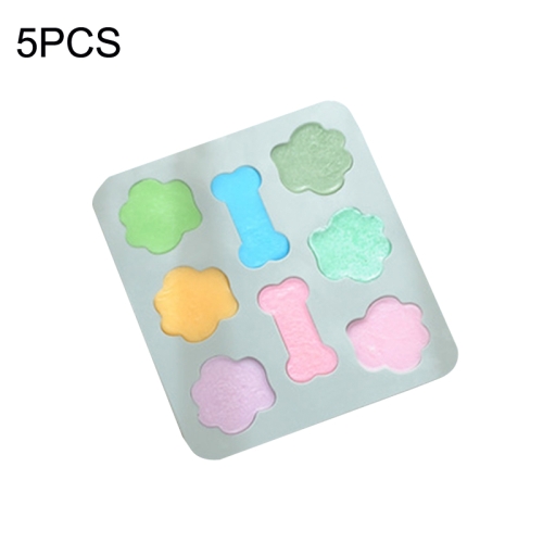 

5 PCS Cartoon Cat Claw Bone Shape Cake Chocolate Silicone Mold Microwave Baking Ice Tray Mold Pudding Jelly Mold(Blue)