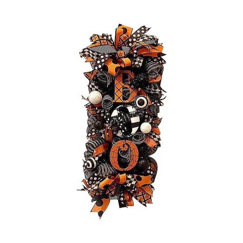 

Halloween Wreath Door Hanging Pumpkin Wreath Doorplate Garden Decoration Pendant