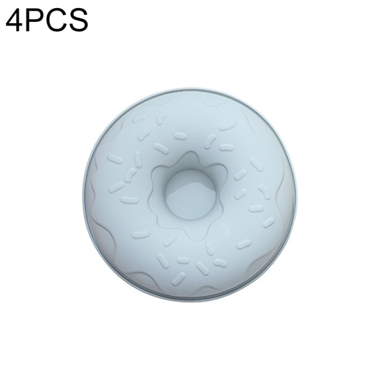 

4 PCS DIY Baking Donut Silicone Cake Mold(Blue)