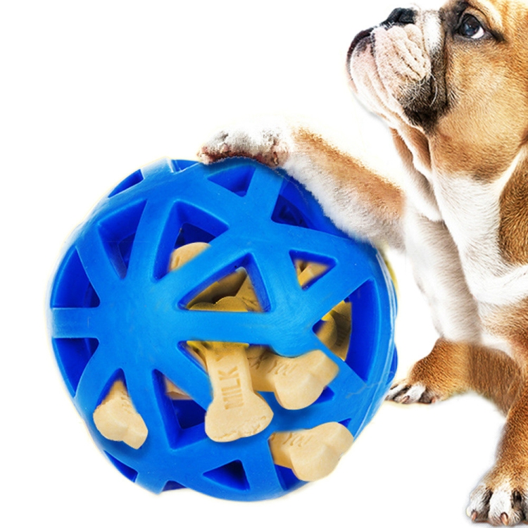 

2 PCS Hollow Food Leaking Toy Ball Bite-resistant Molar Teeth Cleaning Pet Dog Toy