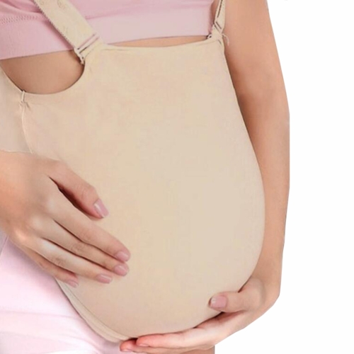 

Silicone Fake Belly Pregnant Woman Photo Props Pregnant Woman Simulation Fake Belly, Size:2-4 Month(Flesh-colored)