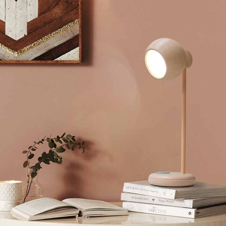 

Simple Desktop LED Eye Protection Desk Lamp Student Bedroom USB Charging Reading Lamp, Style:Round(Pink)