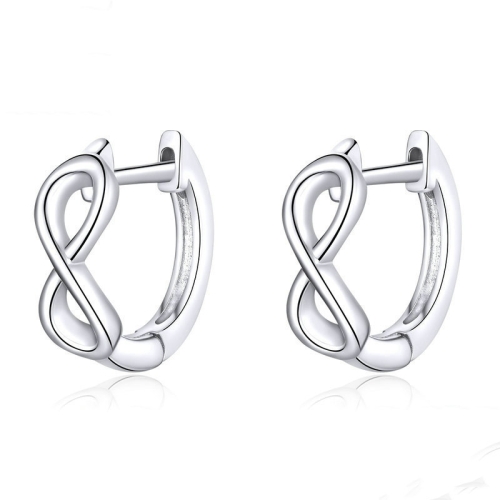 

Infinite Love Platinum Plated Earrings S925 Sterling Silver Stud Earrings