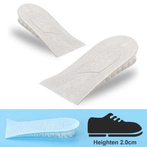 

10 Pairs JF101 Invisible Transparent Silicone Heightening Pad Heel Heightening Insole Shock Absorption Half Pad, Specification:One Layer(Gray)