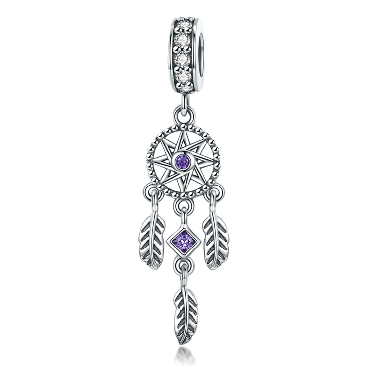 

S925 Sterling Silver Dream Catcher Beads DIY Bracelet Accessories