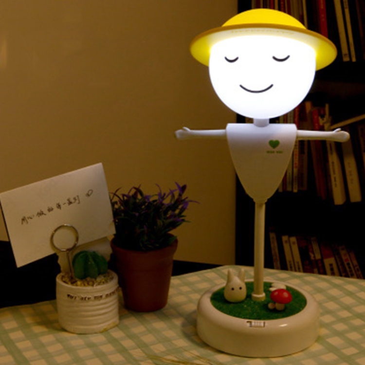 

Scarecrow Night Light USB Bedside Atmosphere Lamp LED Home Decoration Creative Landscape Light, Style:USB Input(White Light)