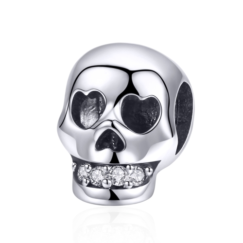 

S925 Sterling Silver White Surprise Skull Bead DIY Bracelet Accessory