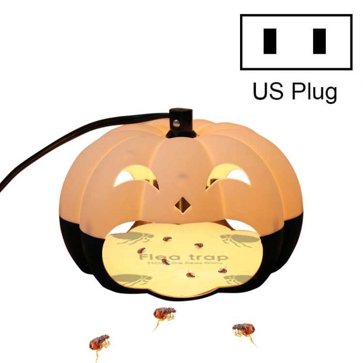 

Pet Household Pumpkin-shaped Flea Trap Moth and Insect Trap Lamp, Plug Type:US Plug