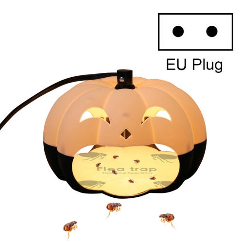 

Pet Household Pumpkin-shaped Flea Trap Moth and Insect Trap Lamp, Plug Type:EU Plug