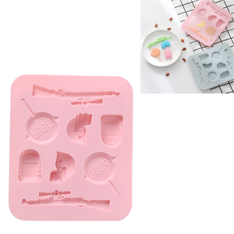 

4 PCS Creative Toys Shape Ice Cream Silicone Mold Chocolate Candy Cake DIY Baking Tools(Pink)