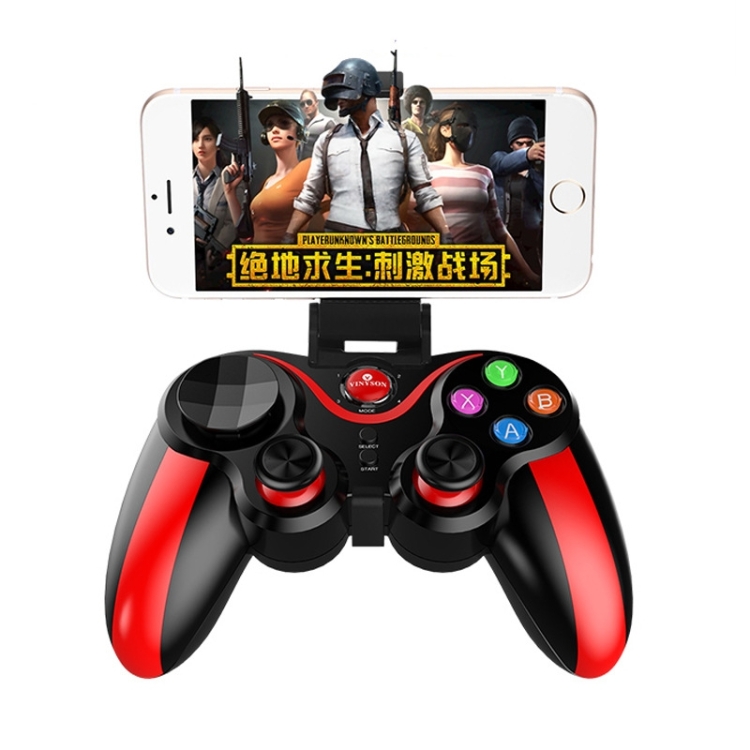 

IOS Android Game Handle Bluetooth Direct Connection Handle PC TV Game Handle(013 Red)