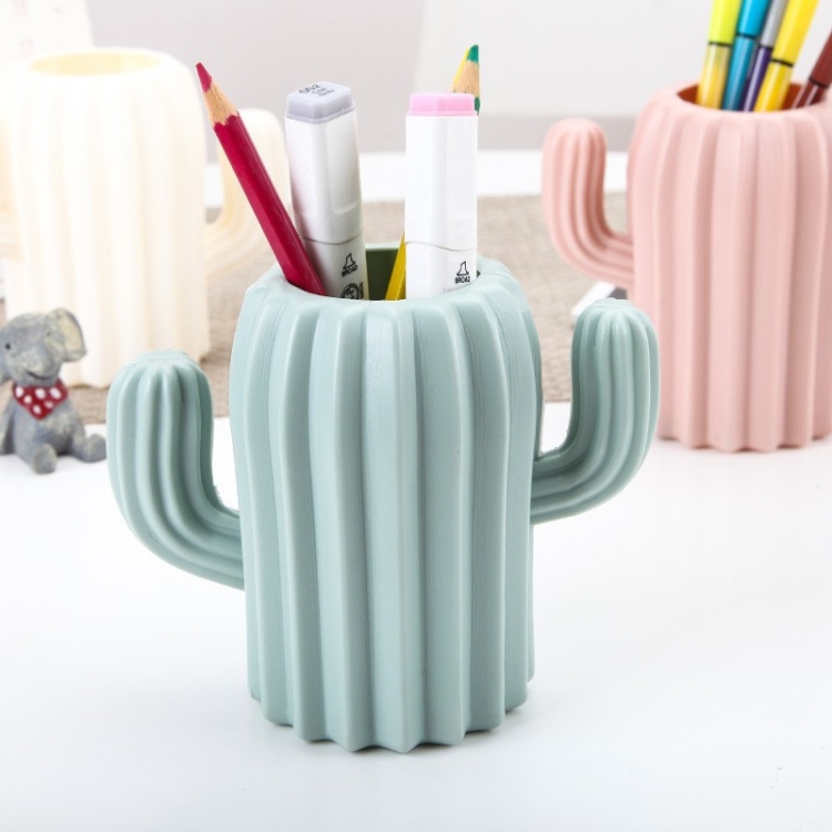 

5 PCS Multifunctional Cactus Pen Holder Desk Supplies Random Colour