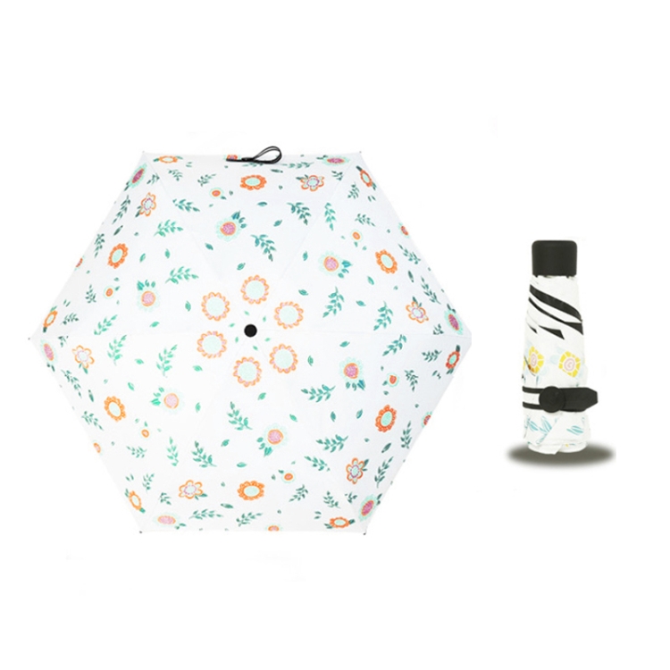 

Broken Flower Super Clear Sun Umbrella UV Protection Sun Or Rain Umbrella Small Fresh Art Sun Umbrella(Floral)