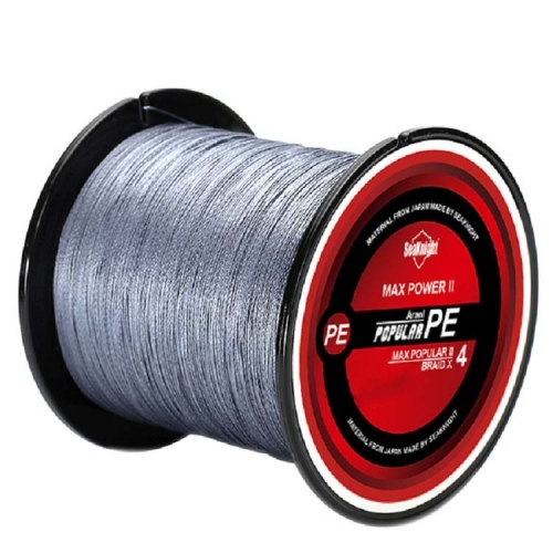 

Seaknight Fishing Line 300M Braided Line Main Line 4 Braid, Line number: 0.8(Gray)