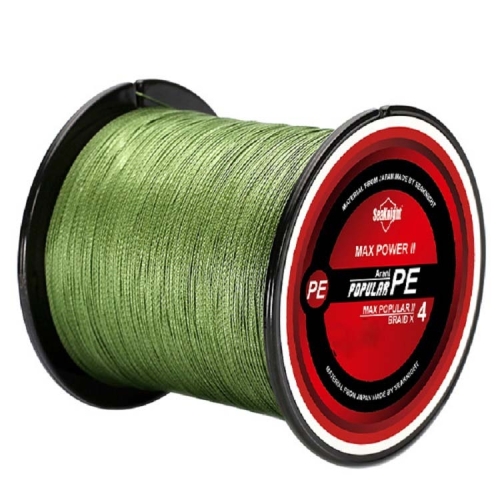 

Seaknight Fishing Line 300M Braided Line Main Line 4 Braid, Line number: 7.0(Green)