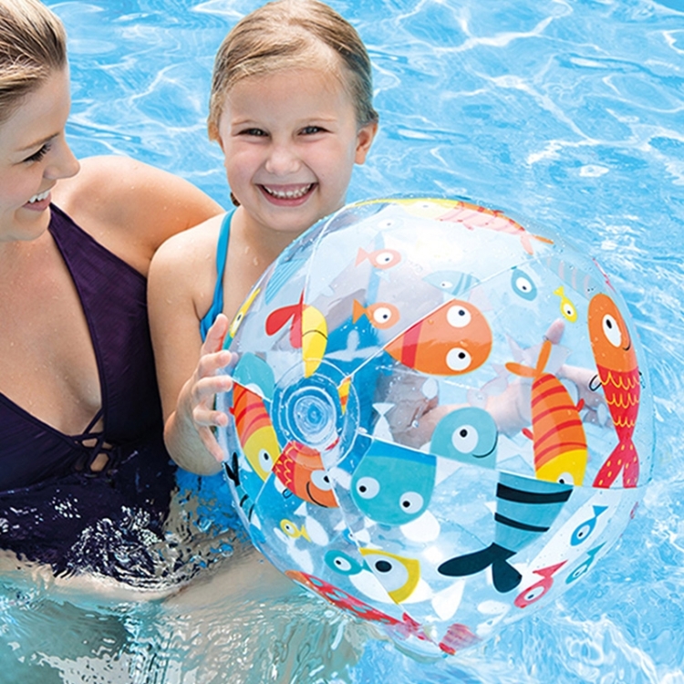 

6 PCS Children Early Education Swimming and Water Toys Inflatable Beach Ball Color Random Delivery