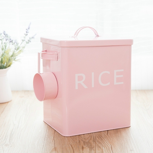 

Pet Food Bucket Sealed Storage Tank Cat & Dog Food Moisture-proof Storage Box, Specification: Small (Without Sealing Ring)(Pink)