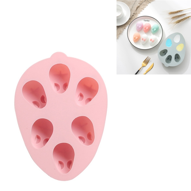 

2 PCS 3D Rabbit Halloween DIY Silicone Ice Box for Baking Cake Pudding Mold(Pink)