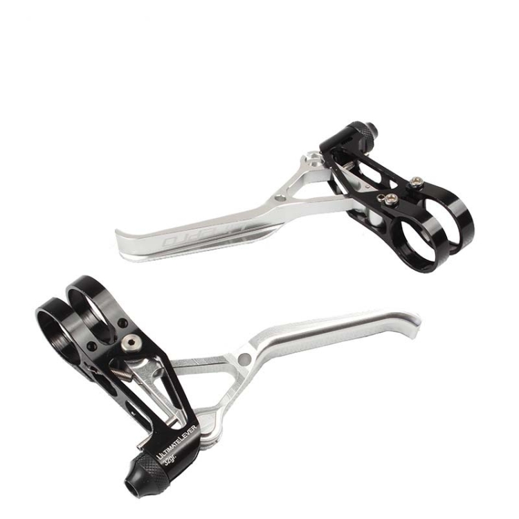 

Litepro LP UltraLevers CNC Folding Bike Road Bike Small Wheel V Brake Lever, Color:Silver Black