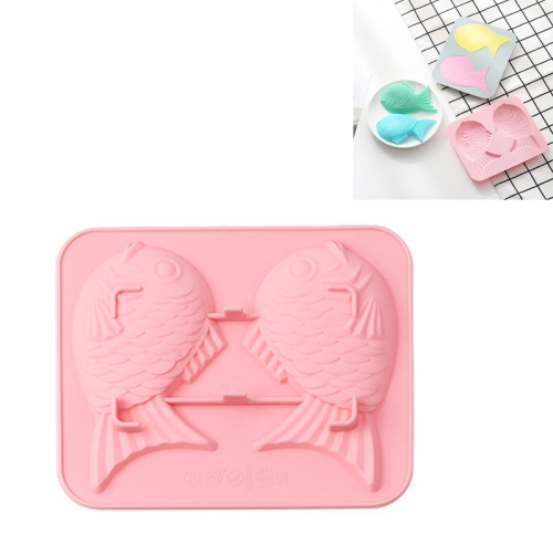 

6 PCS Sea Bream Silicone Baking Tool Cartoon Cake Ice Tray Mold(Pink)