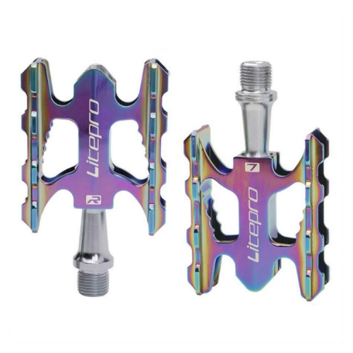 

Litepro Ultralight Folding Bike Pedal K3 Bicycle Pedal, Color:Electroplating Colorful