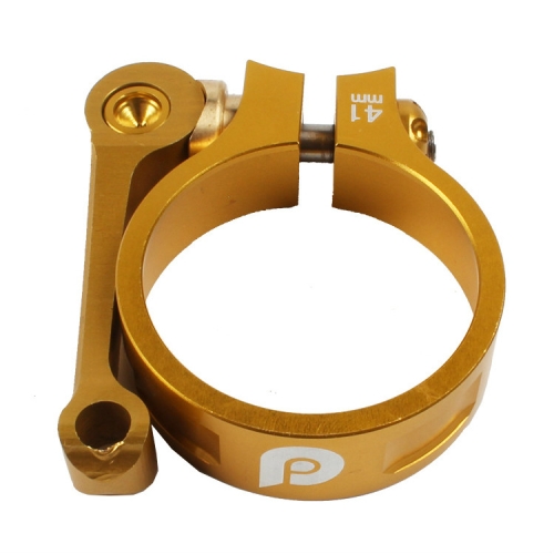 

Litepro Seat Tube Clamp LP Folding Bike Seat Tube Clamp CNC 41mm Suitable for 33.9mm Seat Tube, Color:Gold