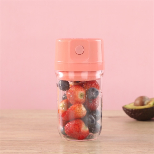 

USB Charging Portable Fruit Juice Squeezing Cup Small Whirlwind Multifunctional Household Fruit Mixer(Pink)