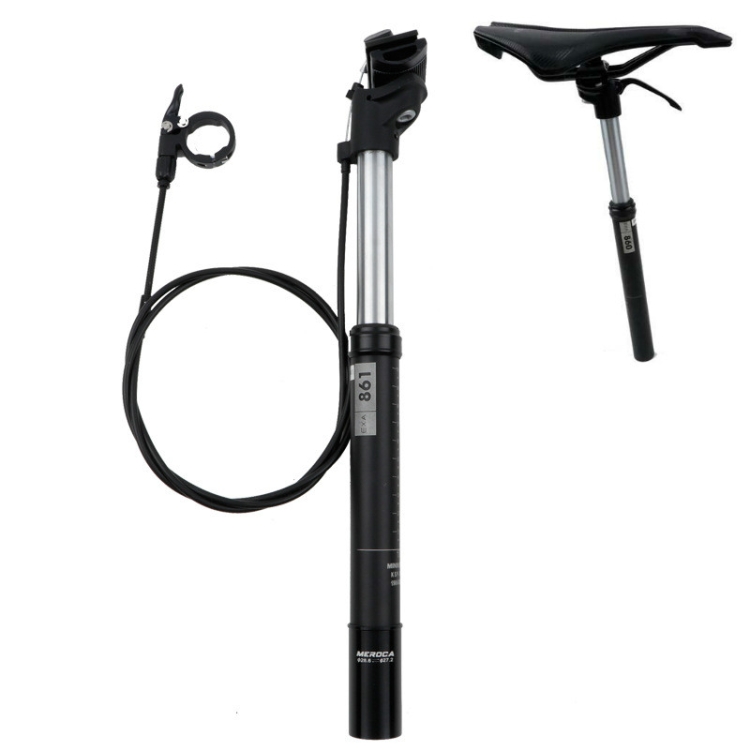 

KindShock Mountain Road Bicycle Hand-controlled Lifting Seat Tube Seatpost, Caliber:27.2mm, Specification:861 Wire Control