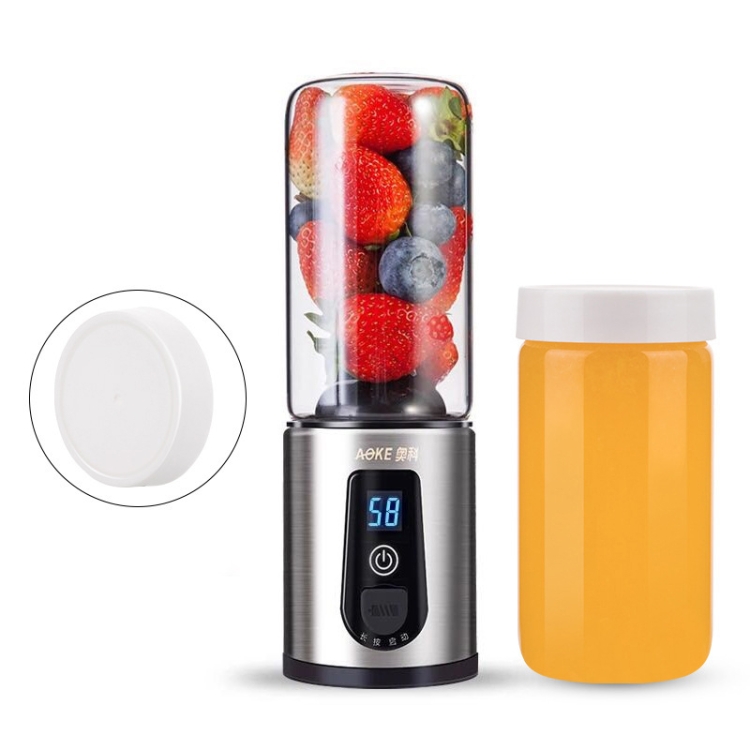 

AOKE Student Portable Juicer Household Fruit Mini Electric Juicer Cup, Style:Double Cup