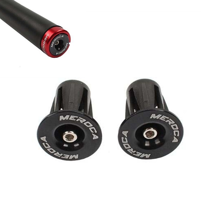 

8 PCS MEROCA Mountain Bike Expansion Lock Bar Plug Road Bike Bicycle Bar Plug End Cover, Color:Black