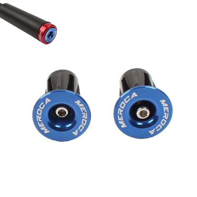 

8 PCS MEROCA Mountain Bike Expansion Lock Bar Plug Road Bike Bicycle Bar Plug End Cover, Color:Blue