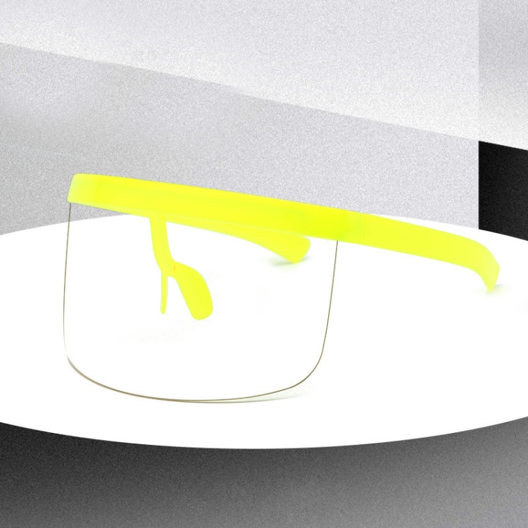 

Large Frame Full Protection Outdoor Boy & Girl Sunglasses UV-proof Baby Sunglasses, Frame color: Yellow Frame Transparent Film