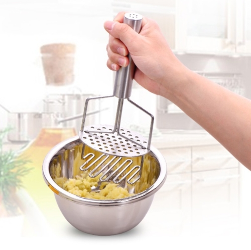 

Double Stainless Steel Mashed Potato Masher Fruit Crusher