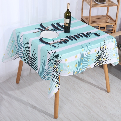 

2 PCS Christmas Printed Waterproof And Oilproof Tablecloth Square Tablecloth Table Mat, Specification: 140x100cm(Style 10 Stripe)