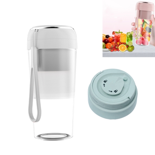 

Electric Small Juicer Portable USB Home Mini Juice Cup, Style:With Vacuum Lid(White)