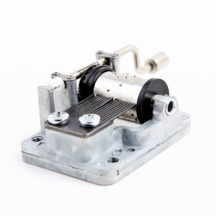 

2 PCS Hand-cranked Music Box Movement Music Bell Movement Crafts Toys DIY Accessories, Track:Wedding March
