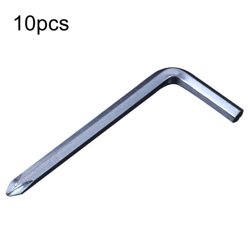

100 PCS Screwdriver Hexagonal Hexagonal Wrench Scooter Repair Tools Cross Bit, Specification:4mm, Material:45 Steel