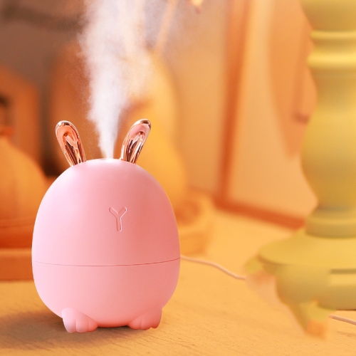 

Mini Humidifier USB Cute Pet Night Light Car Household Cartoon Humidifier, Style:Rabbit(Pink )