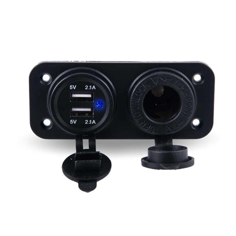 

2 in 1 Mobile Phone Charger Car Truck RV Yacht Modification Dual USB12-24V Charger