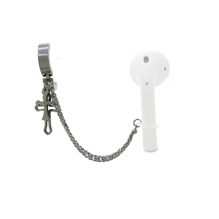 

8 PCS Earphones Anti-lost Universal Earrings Non-pierced Ear Clips Titanium Steel Sports Ear Buckles, Style:HYE200425