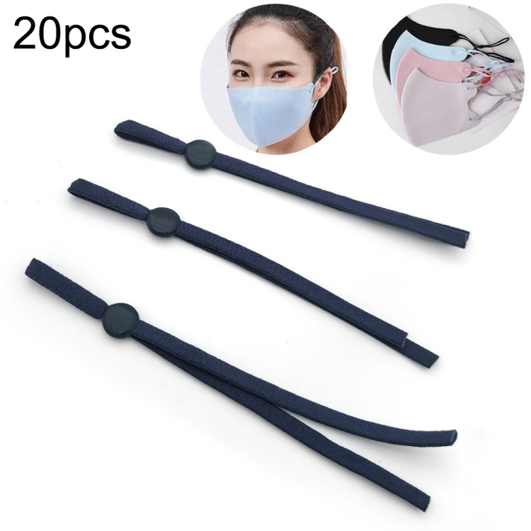 

100 PCS Adjustable Elastic Band Mask Rope, Random Color Delivery