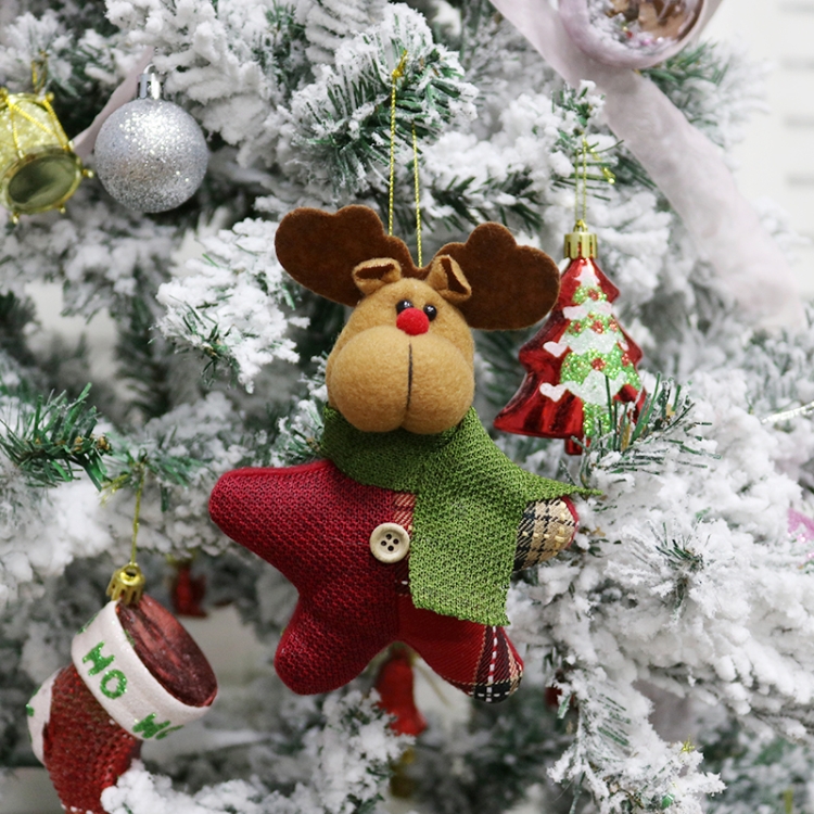 

5 PCS Christmas Decoration Gift Christmas Hanging Decoration, Style:A(Elk)