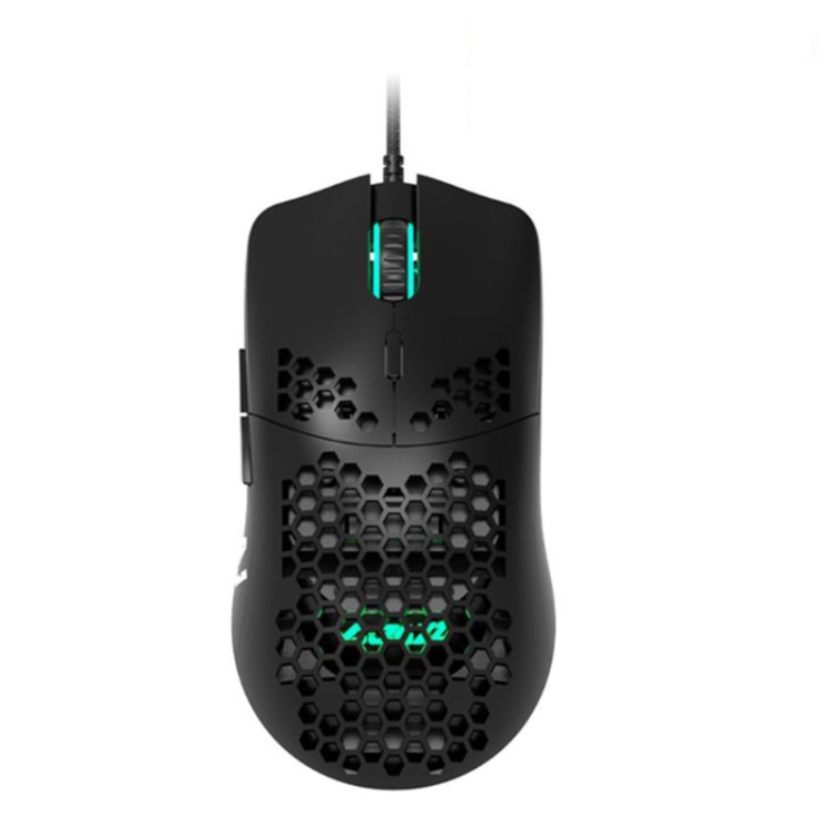 

Ajazz 7 Buttons Lightweight Hole Gaming Mouse, Cable Length: 1.7m, Chip:3325(Black)